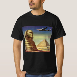 Vintage Große Sphinx von Gizeh, Pyramiden von Ägyp T-Shirt