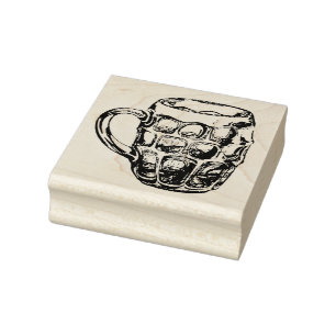 Vintage Grübchen gebildete Gummistempel