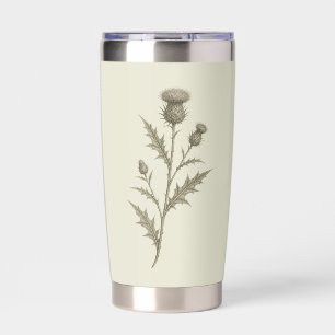 Vintage Grüne Distel Thermobecher