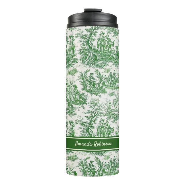 Vintage grüne Kröte Thermosbecher (Vorderseite)