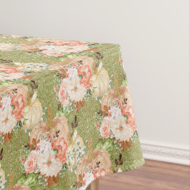 Vintage grüne Kürbiskins Baby Duschdekor Tischdecke