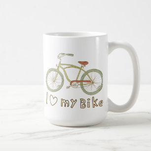 Vintage grüne Liebe des Fahrrad-I meine Kaffeetasse