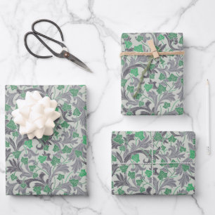 Vintage Grüne Weinberge auf Trellis Geschenkpapier Set