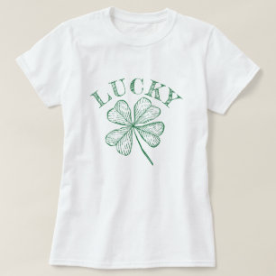 Vintage grüner Kleeblatt St. Patrick's Day T-Shirt