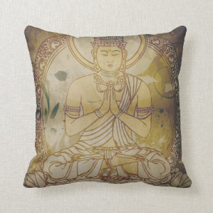 Vintage Grunge Buddha Kissen
