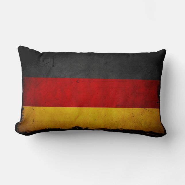 Vintage Grunge-Deutschland-Flagge Lendenkissen (Vorderseite)