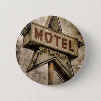 Vintage-Grunge-Star-Motelschild Button
