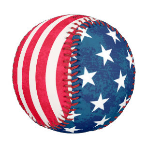 Vintage Grunge Textur USA Flagge Zoll Baseball