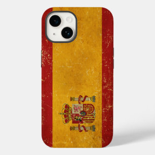 Vintage Grunge unter spanischer Flagge Case-Mate iPhone 14 Hülle