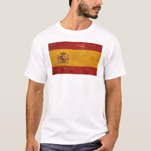 Vintage Grunge Weiße Fahne T-Shirt