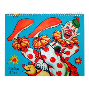 Vintage Gruselclowns Kalender