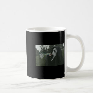 Vintage Gruselgesicht Horrorposter Halloween  Kaffeetasse