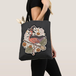 Vintage gruseliger Flamingo Halloween-Design Tasche