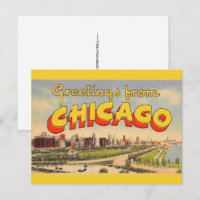Vintage-Gruß aus Chicago