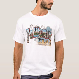 Vintage-Grußbotschaft Fort Worth TX  T-Shirt