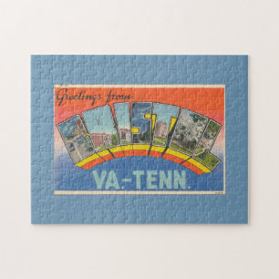 Vintage-Grüße aus Bristol-Postkarte