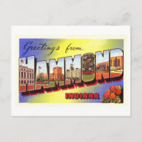 Vintage Grüße aus Hammond, Indiana