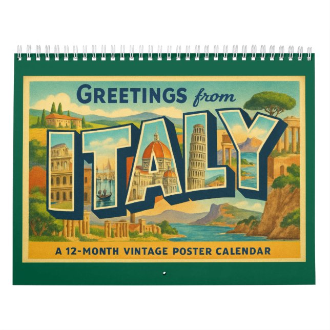 Vintage Grüße aus Italien Reisekalender Kalender (Titelbild)
