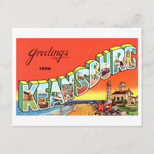 Vintage Grüße aus Keansburg, New Jersey, Postkarte