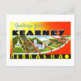 Vintage Grüße aus Kearney, Nebraska, Postkarte