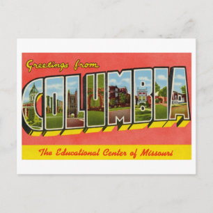 Vintage Grüße aus Kolumbien, Missoui, Postkarte