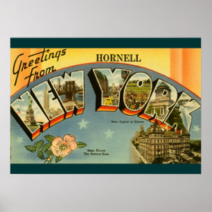 Vintage Grüße aus New York Poster