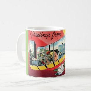 Vintage Grüße Louisiana Kaffeetasse