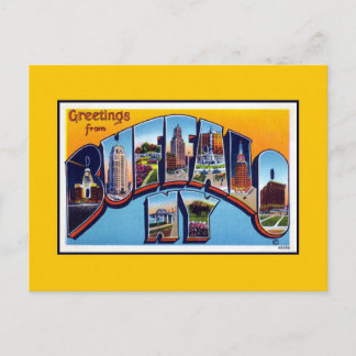 Vintage Grüße von Buffalo NY Postkarte