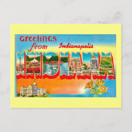 Vintage-Grußkarte aus Indiana Postkarte