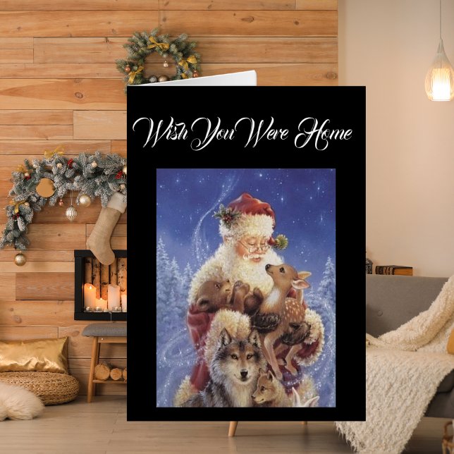 Vintage Grußkarte für den Weihnachtsbär (Von Creator hochgeladen)