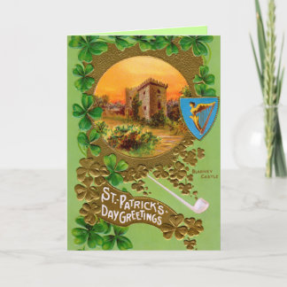 Vintage Grußkarte St. Patricks Karte