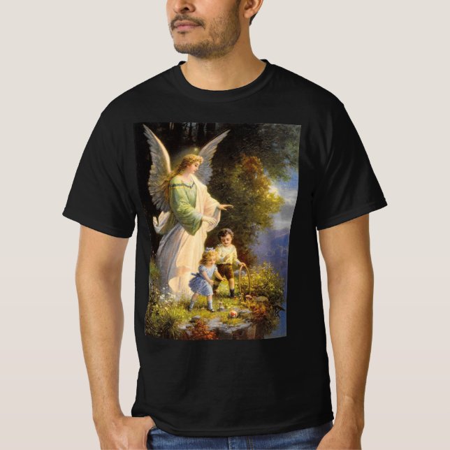 Vintage Guardian Angel  T-Shirt (Vorderseite)