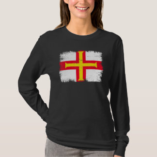 Vintage Guernsey Flag Channel Island Independence  T-Shirt