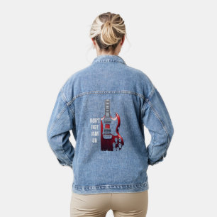 Vintage Guitarren Jeansjacke