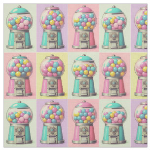 Vintage Gummi-Maschine Stoff