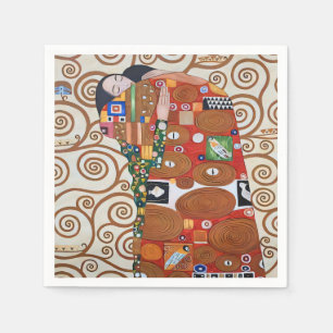 Vintage Gustav Klimt Baum des Lebens Art Nouveau Serviette