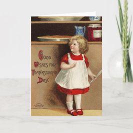 Vintage gute Wünsche für den Erntedank Feiertagskarte