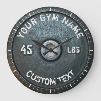 Vintage Gymnastikbesitzer oder User-Fitness 45 Pfu Große Wanduhr