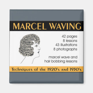 Vintage Haarentwerfungsanleitung Magnet