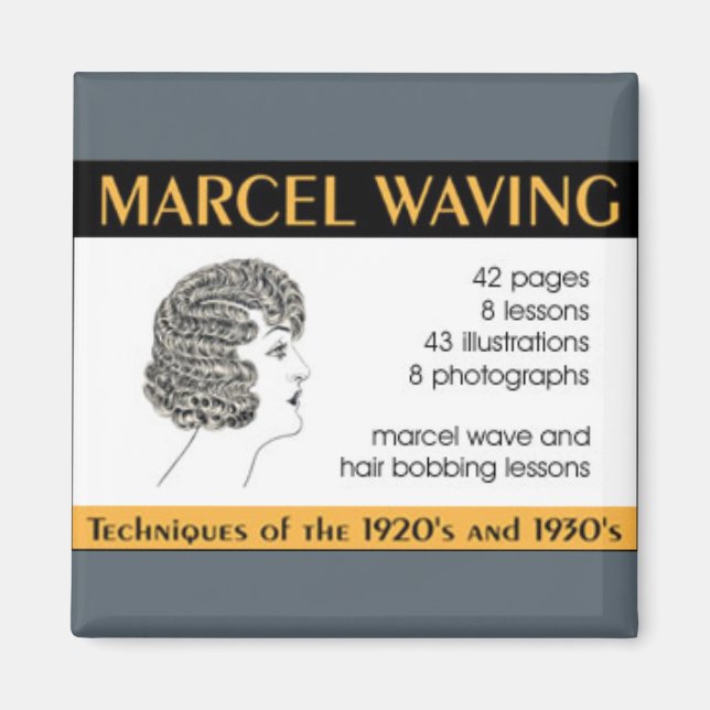 Vintage Haarentwerfungsanleitung Magnet (Vorne)