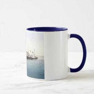 Vintage Hafen Englands Folkestone 1890's Tasse