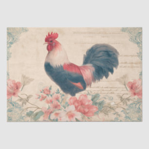 Vintage Hahn Farmhouse Seidenpapier