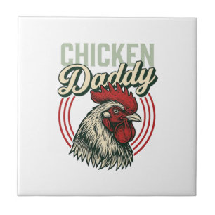 Vintage-Hähnchen-Daddy-Hahn-Shirt-Design_1 Fliese