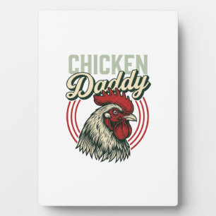 Vintage-Hähnchen-Daddy-Hahn-Shirt-Design_1 Fotoplatte