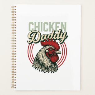 Vintage-Hähnchen-Daddy-Hahn-Shirt-Design_1 Planer