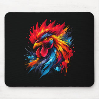 Vintage-Hahnenkämpfer-Maler _ Mousepad