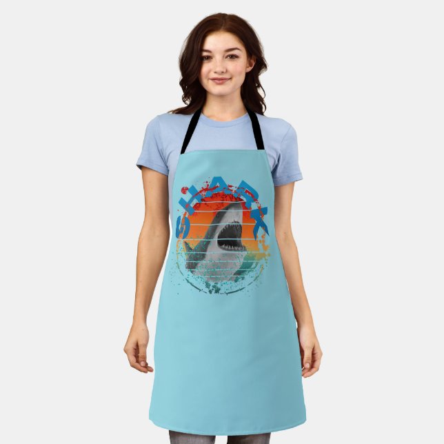 Vintage-Hai-Angler-Geschenk  Schürze (Getragen)