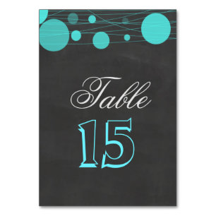 Vintage Halbpension Blue Lantern Wedding Tischnummer