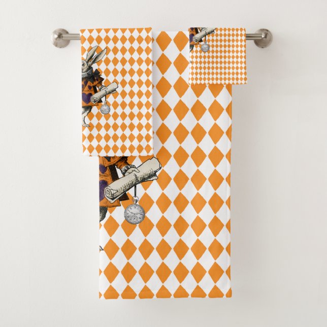 Vintage Halloween-Alice im Wunderland Badhandtuch Set (Insitu)