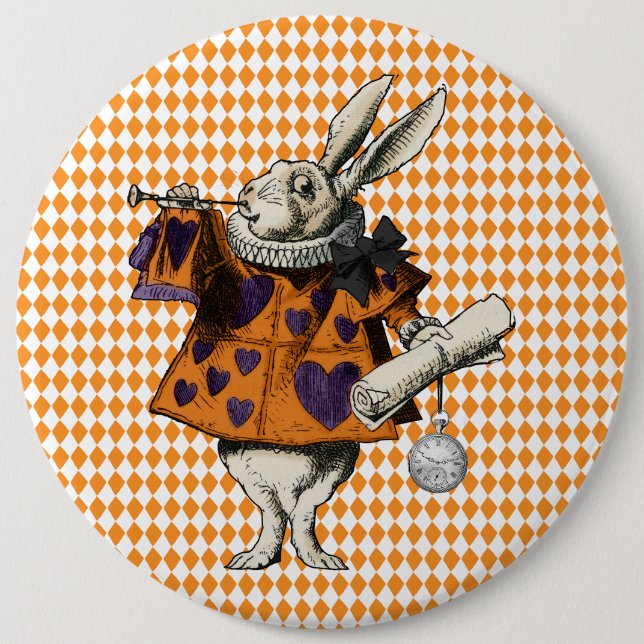Vintage Halloween-Alice im Wunderland Button (Vorderseite)